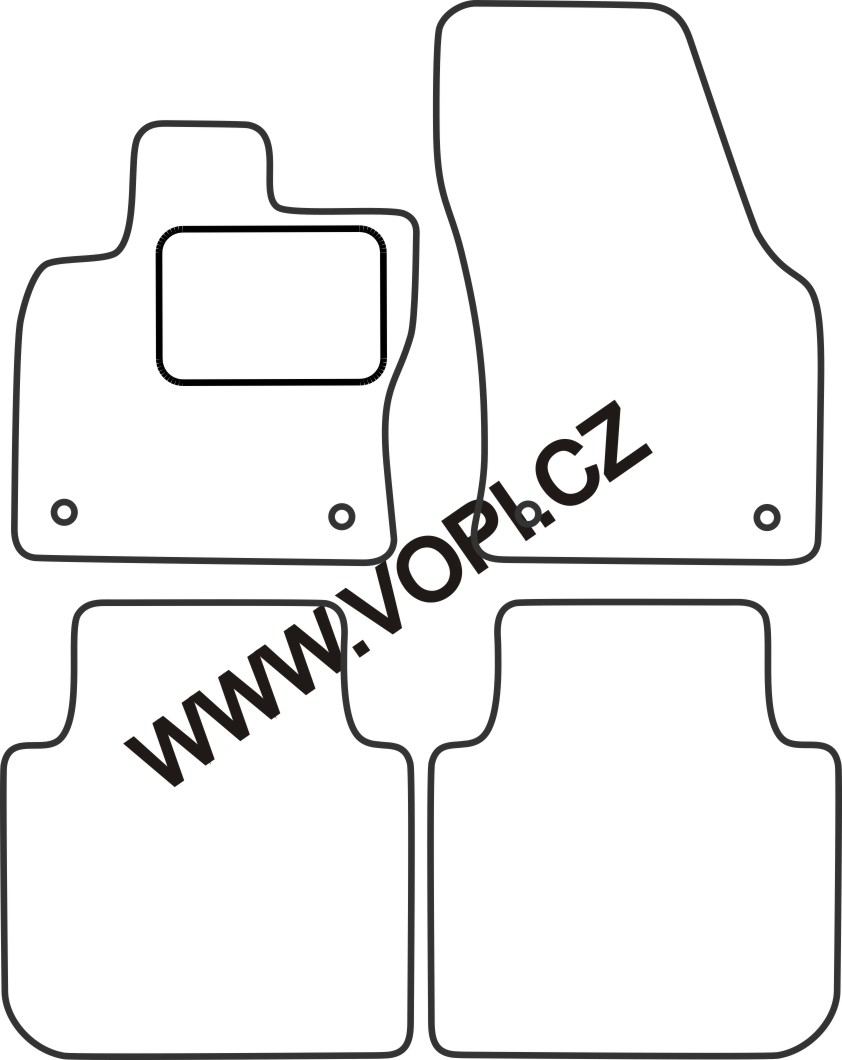 Autokoberce Skoda Kodiaq 2016 -  Perfectfit (4324)